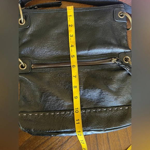 The Sak Black Leather Happy & Free Festival Crossbody Shoulder Bag - Picture 8 of 8